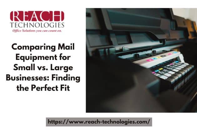 mail equipment for small vs. large businesses
